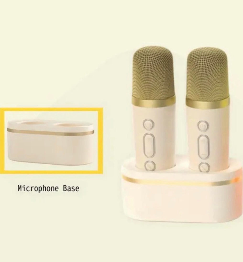 Microphone Stand, Portable Wireless Karaoke Machine Microphone Base, Anti-Slip (1
Piece) Compact Microphone Stand For All Ages