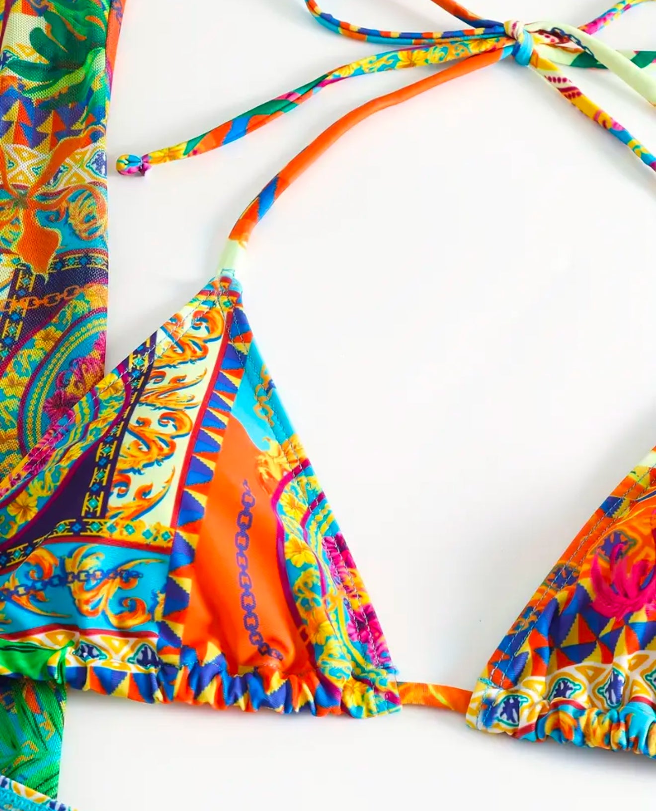 Tahitian Vacay-Women’s Two-Piece Halter Bikini Set & Cover Up