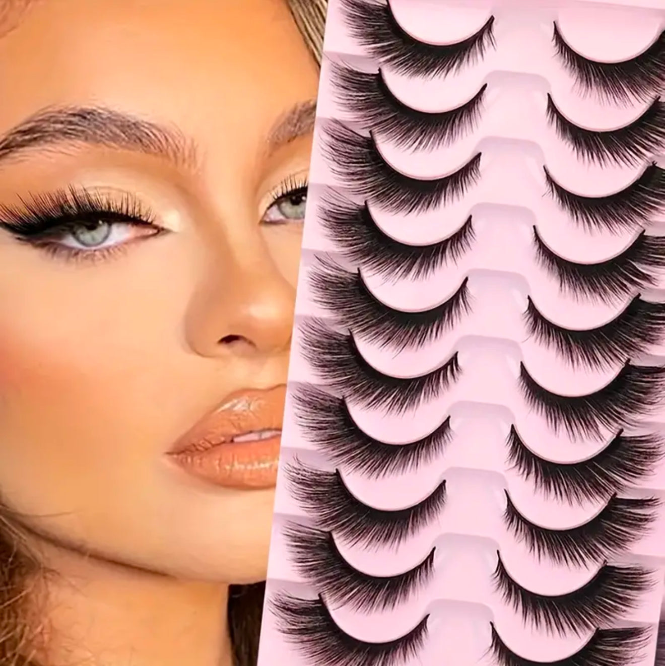 Natural 8D cat eye eyelashes