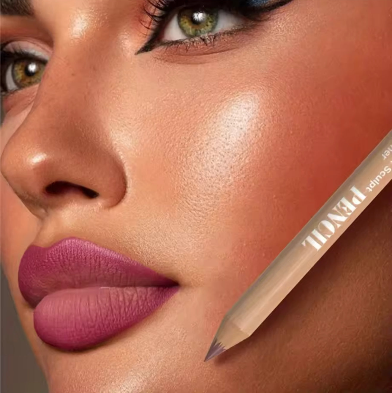 Face Secret Artist Shape & Sculpt Pencil Lip Liners, 6pcs Pink-Rose Lip Liner Pencils, Long-Lasting, Waterproof, Matte Finish, Lip Pencil For All Occasions