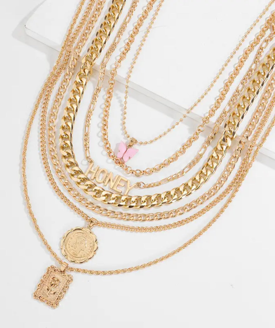 Vintage VII Layered Necklaces