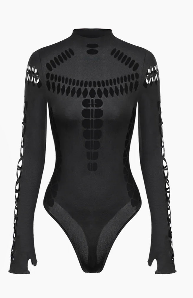 See Through You-Cut Out Bodysuit