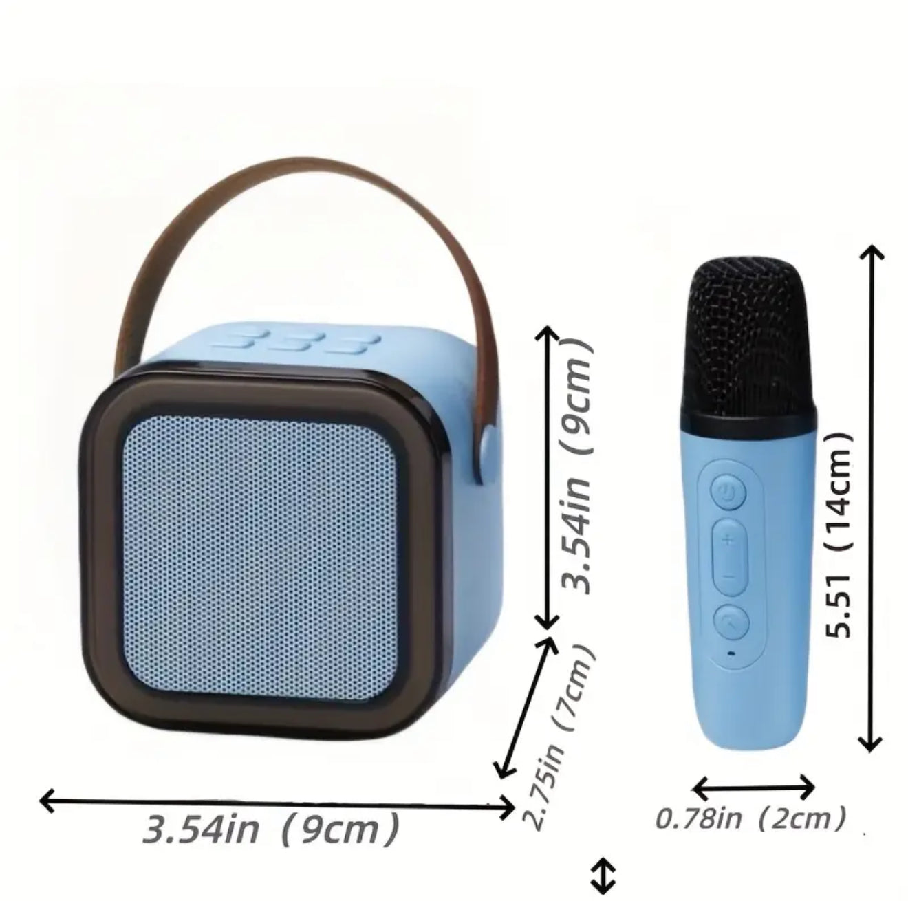 Wireless Mini Karaoke Machine w/ 2 Microphones, New 2025 Portable Karaoke Sound System w/ Microphones, Karaoke Sound System For Everyone, Parties, Sporting Events, Travel, School Performances, Gift For All Occasions