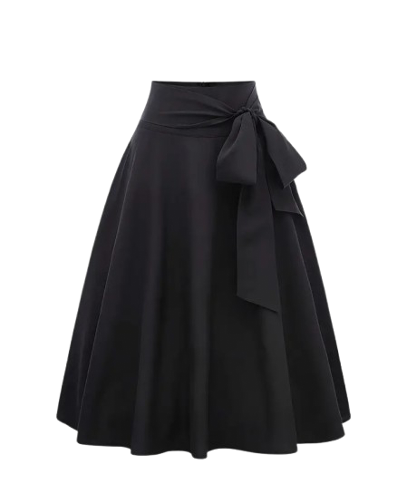 Ms. CEO-Pleated Midi Skirt