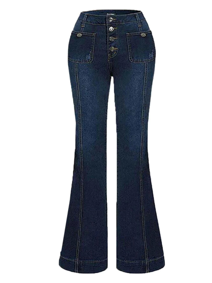 I 🖤Retro-Flare High Waist Jeans