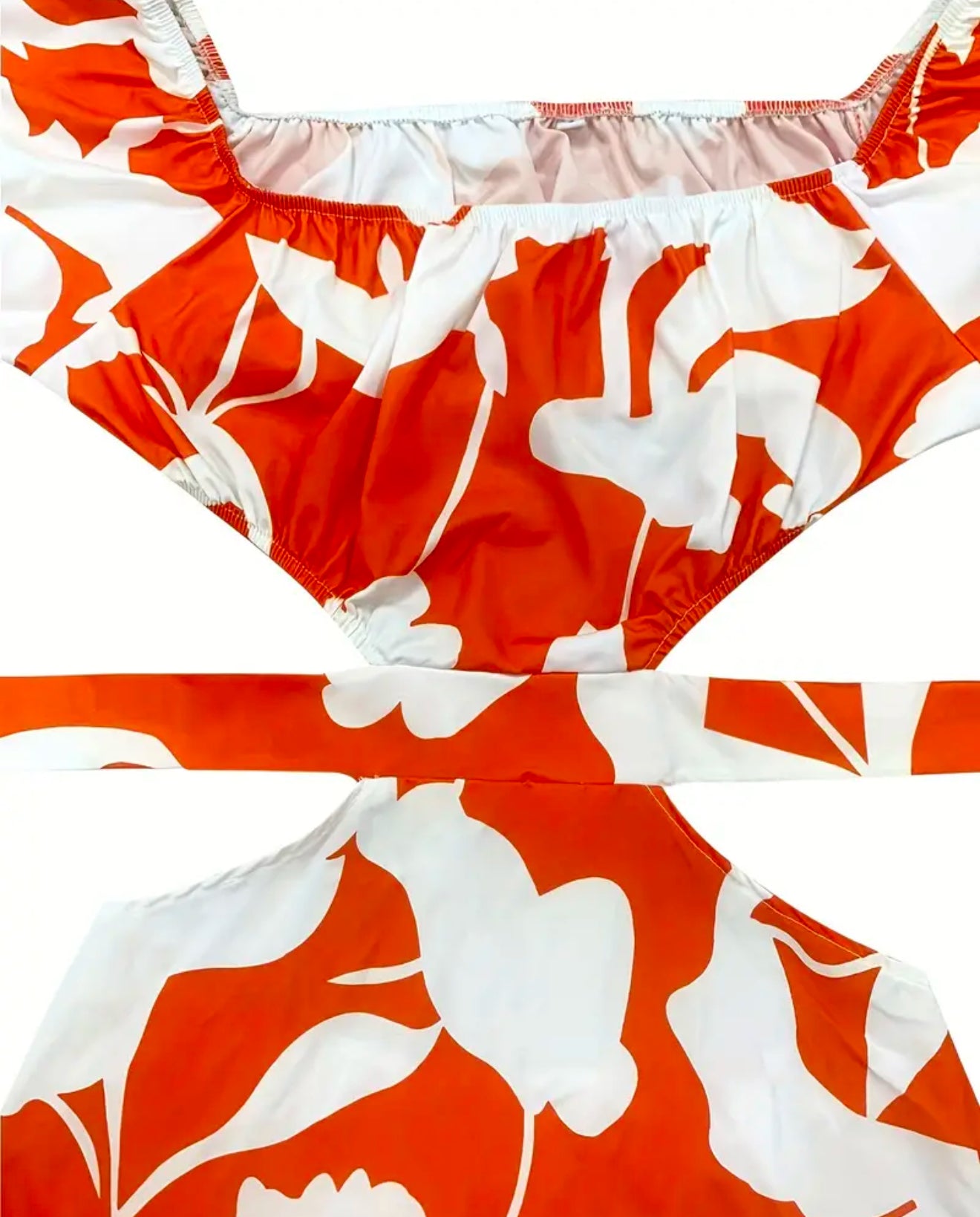 Women’s Summer Essential Jenni-Peekaboo Waist Ruffle Dress