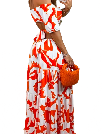 Women’s Summer Essential Jenni-Peekaboo Waist Ruffle Dress