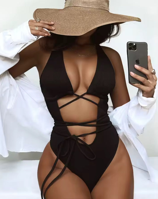 Rhayn-Women’s One-Piece Monokini, Ladies Swimwear, Beachwear