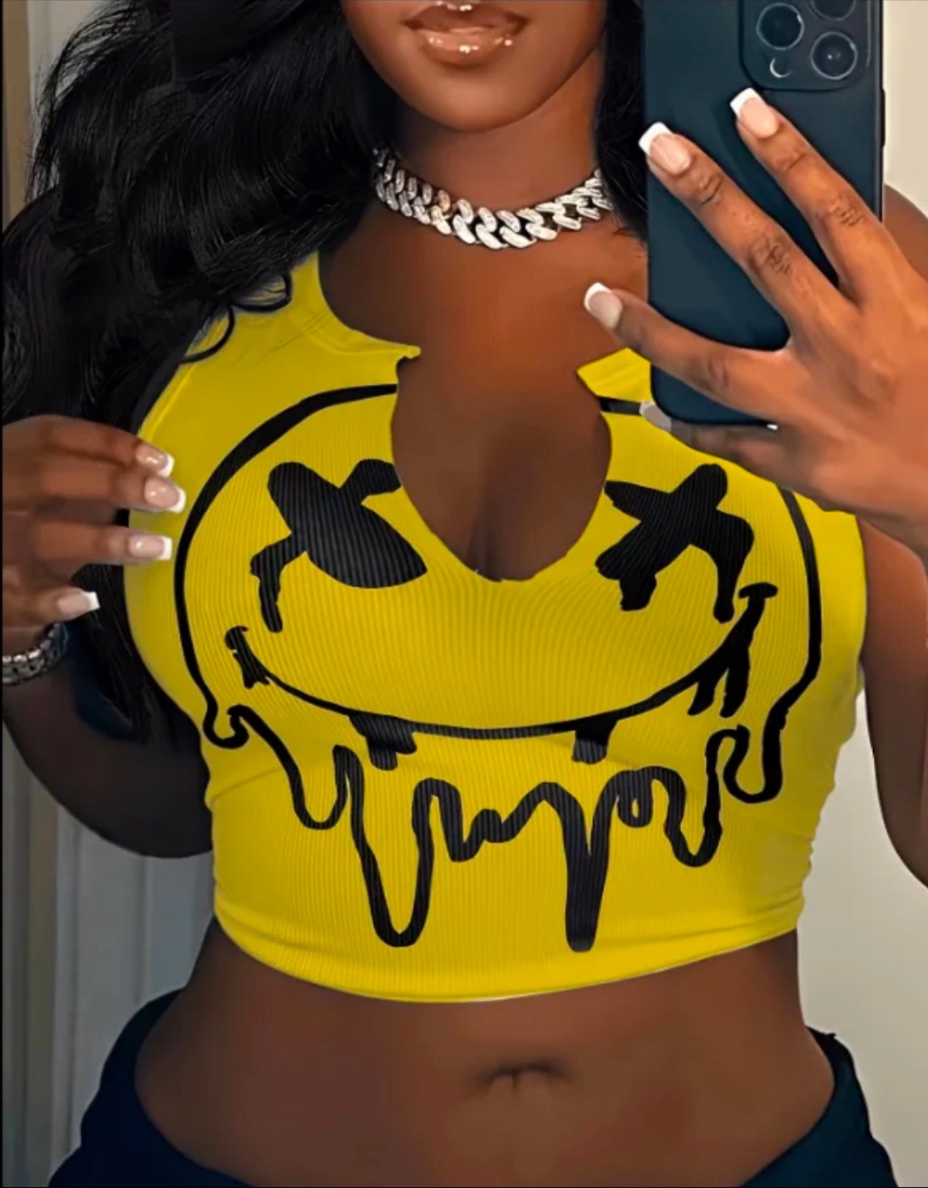 women’s smile tank top