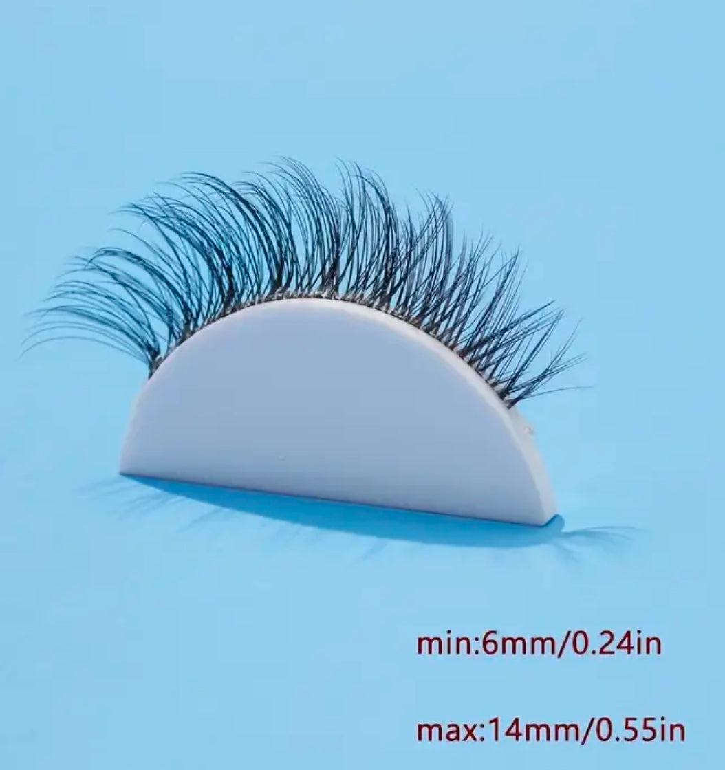 Long cross lashes