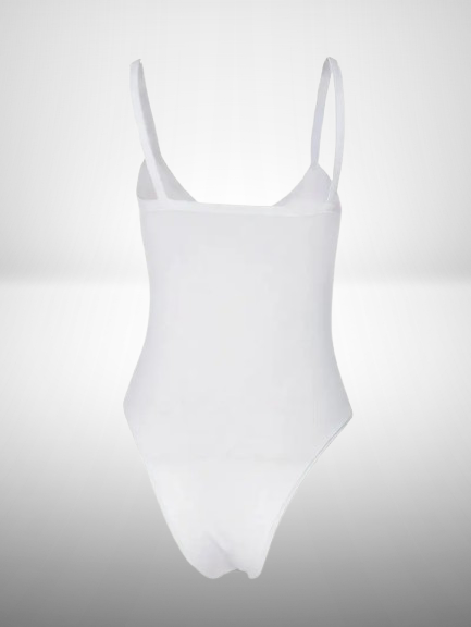 Jersey 2-All Seasons-Women’s Ribbed Deep V-Neck Bodysuit