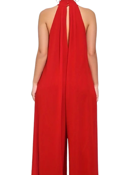 Luna Sky-Wide Leg, Rouched Jumpsuit