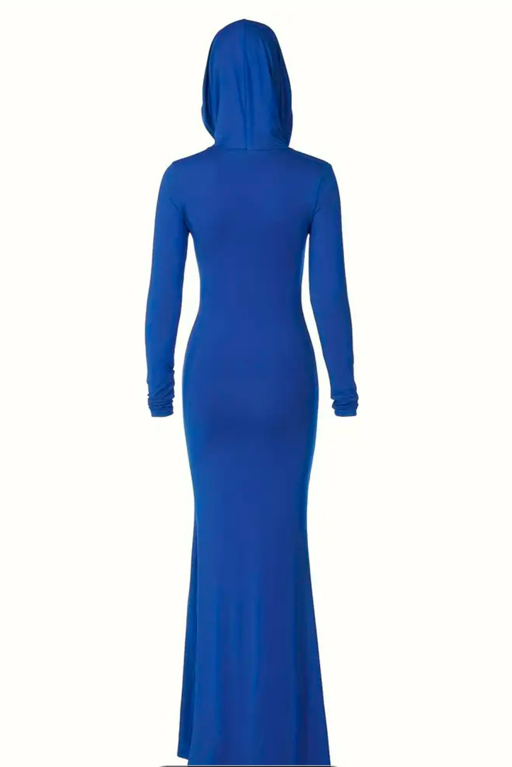 Ravine 2-Hooded Maxi Long Sleeve Dress